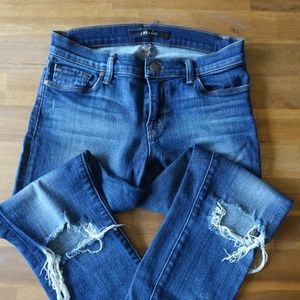 J Brand ankle cropped capri-style denim jeans in Misfit -- size 26
